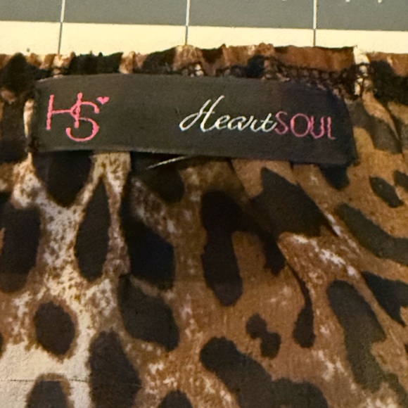 HeartSoul Animal Print Off-Shoulder Blouse - Picture 4 of 11